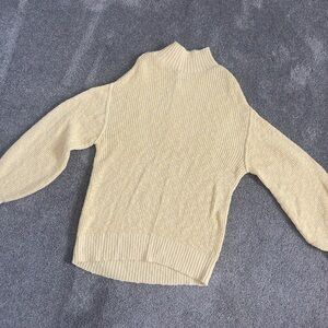 Aerie Butter Yellow Turtleneck Sweater
